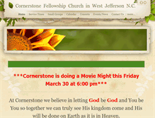 Tablet Screenshot of cornerstonewj.org